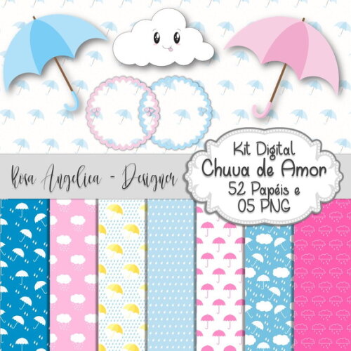 Kit Digital Chuva de Amor