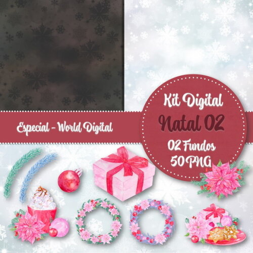 Kit Digital Completo Especial Natal 02