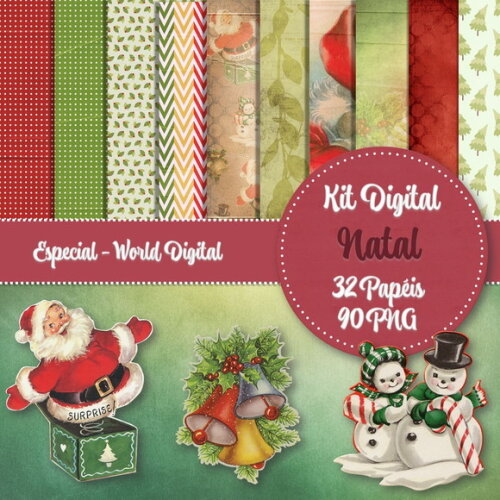 Kit Digital Completo Especial Natal