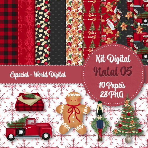 Kit Digital Completo Especial Natal 05