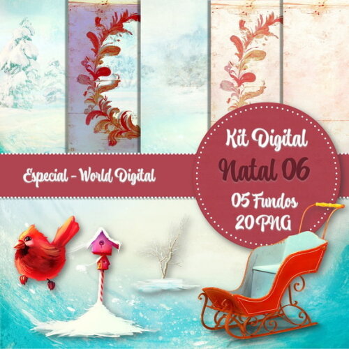 Kit Digital Completo Especial Natal 06