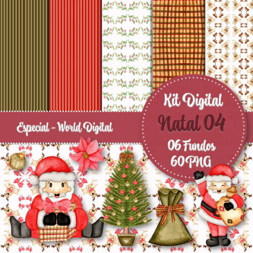Kit Digital Completo Especial Natal 04