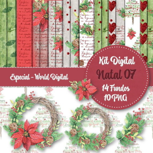 Kit Digital Completo Especial Natal 07