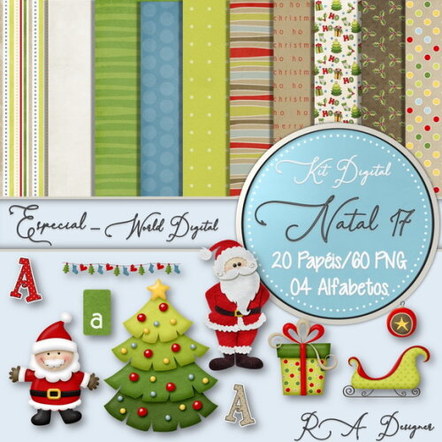 Kit Digital Completo Especial Natal 17