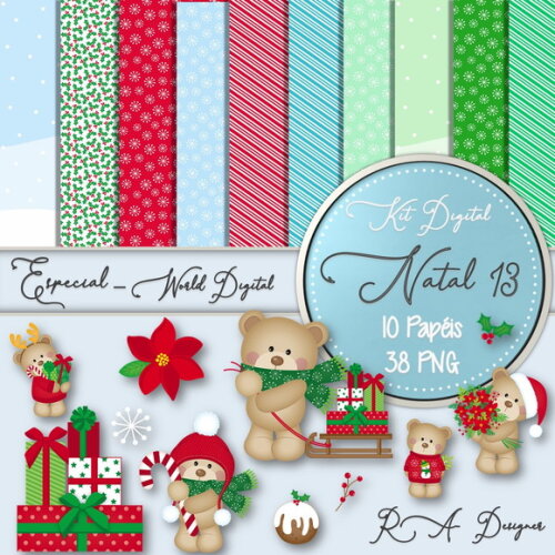 Kit Digital Completo Especial Natal 13