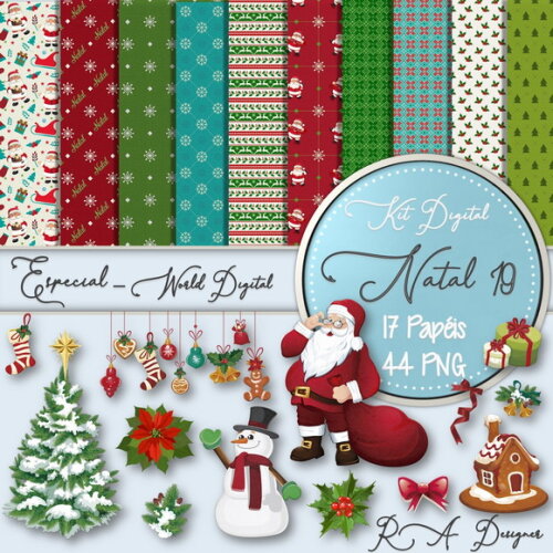 Kit Digital Completo Especial Natal 19