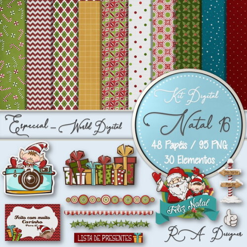 Kit Digital Completo Especial Natal 16