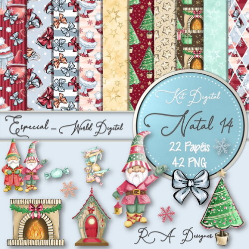 Kit Digital Completo Especial Natal 14