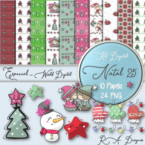 Kit Digital Completo Especial Natal 25