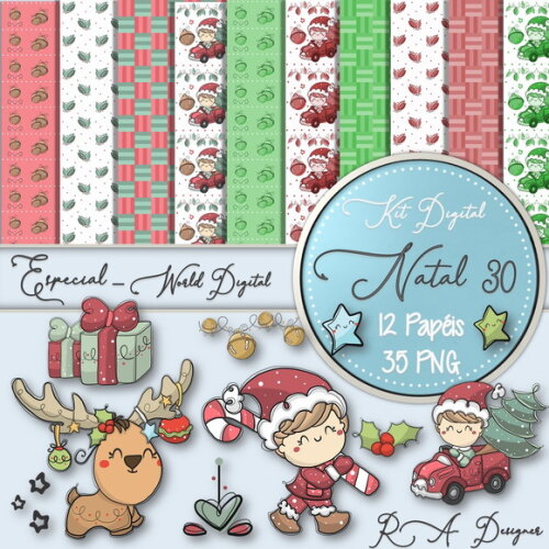 Kit Digital Completo Especial Natal 30