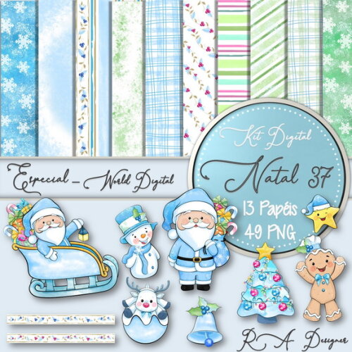 Kit Digital Completo Especial Natal 37