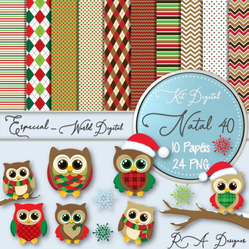 Kit Digital Completo Especial Natal 40