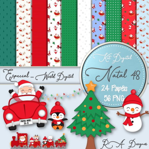Kit Digital Completo Especial Natal 48