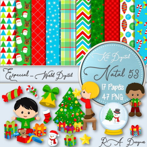 Kit Digital Completo Especial Natal 53