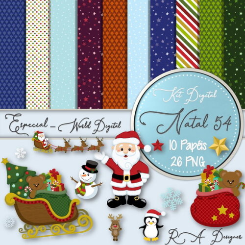 Kit Digital Completo Especial Natal 54