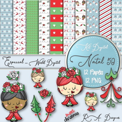 Kit Digital Completo Especial Natal 59