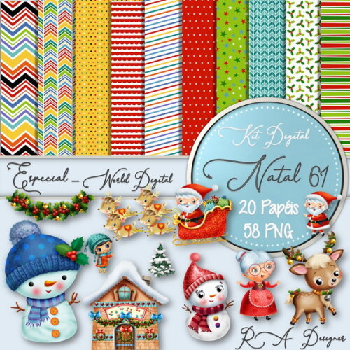 Kit Digital Completo Especial Natal 61