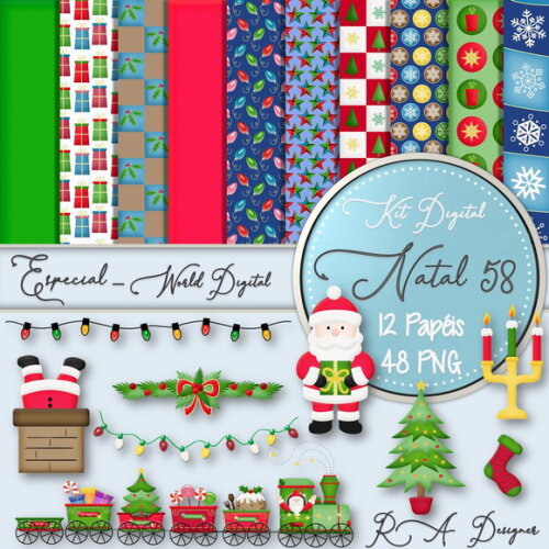Kit Digital Completo Especial Natal 58