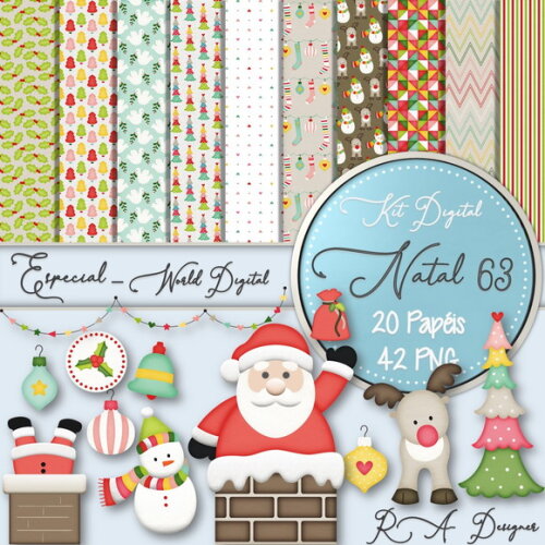 Kit Digital Completo Especial Natal 63