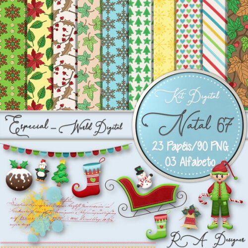 Kit Digital Completo Especial Natal 67