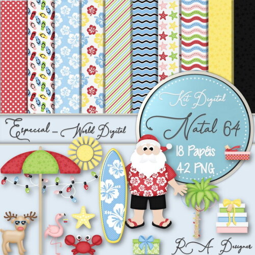 Kit Digital Completo Especial Natal 64