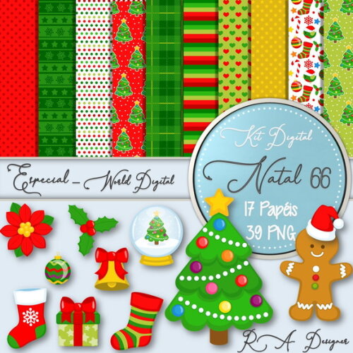 Kit Digital Completo Especial Natal 66