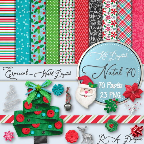 Kit Digital Completo Especial Natal 70