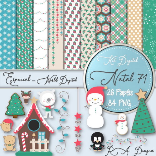 Kit Digital Completo Especial Natal 71
