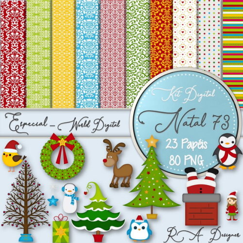 Kit Digital Completo Especial Natal 73