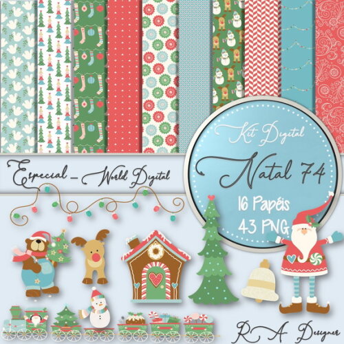 Kit Digital Completo Especial Natal 74
