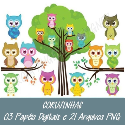 Kit Digital Corujinhas