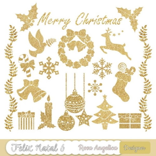 Kit Digital em PNG Feliz Natal 6