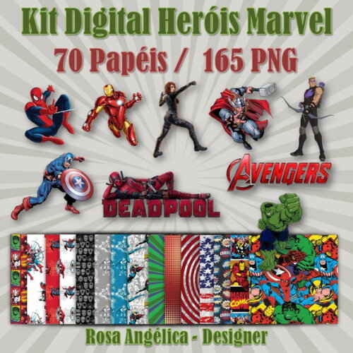 Kit Digital Heróis Marvel