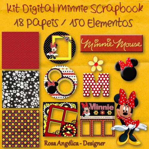 Kit Digital Minnie Scrapbook