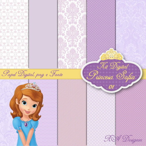 Kit Digital Tema Princesa Sofia 01
