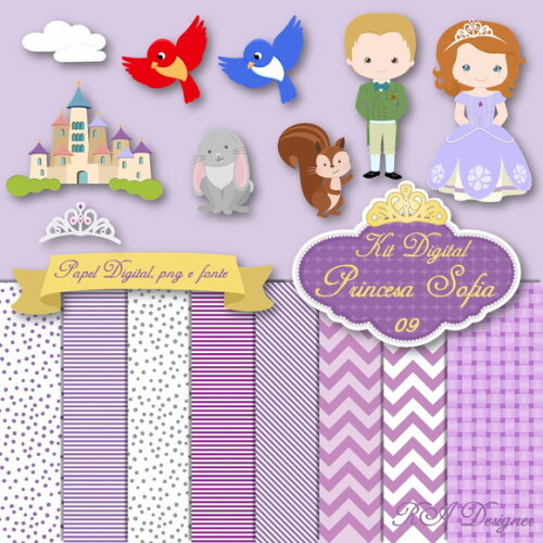 Kit Digital Tema Princesa Sofia 09