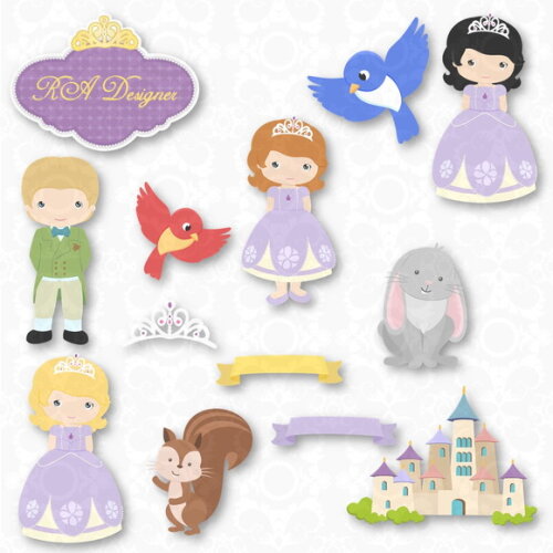 Kit Digital Tema Princesa Sofia 10