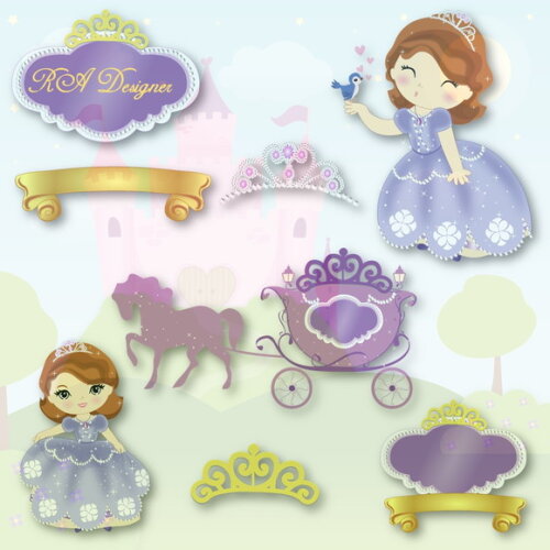 Kit Digital Tema Princesa Sofia 12