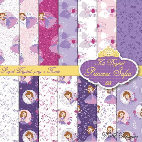 Kit Digital Tema Princesa Sofia 08