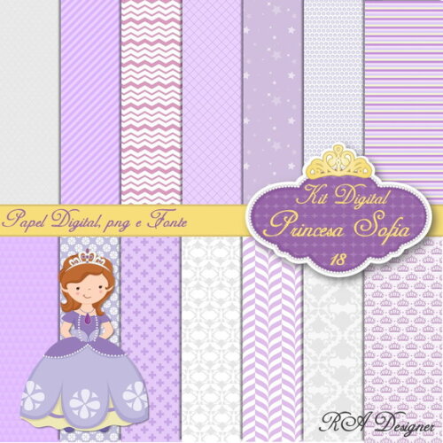 Kit Digital Tema Princesa Sofia 18