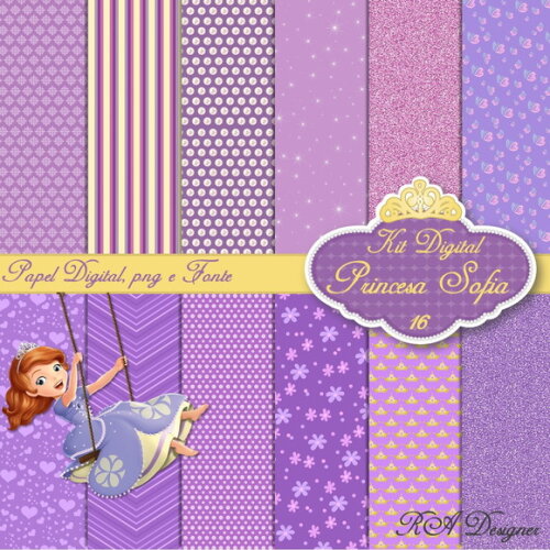 Kit Digital Tema Princesa Sofia 16
