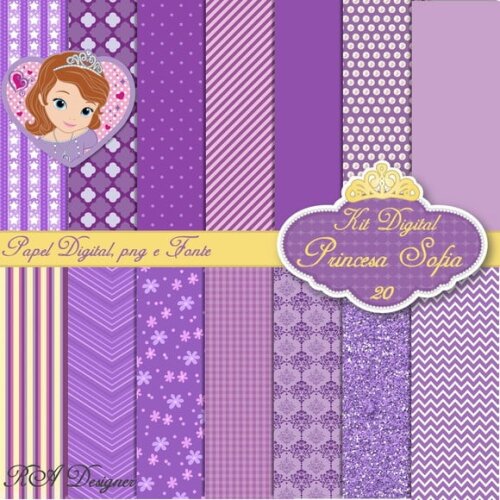 Kit Digital Tema Princesa Sofia 20
