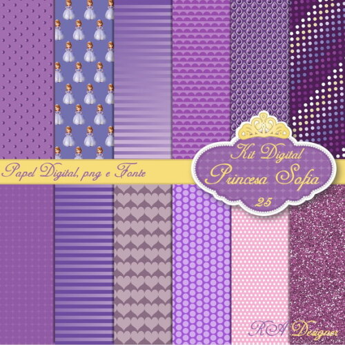 Kit Digital Tema Princesa Sofia 25