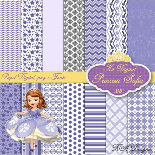 Kit Digital Tema Princesa Sofia 23