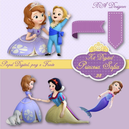 Kit Digital Tema Princesa Sofia 28