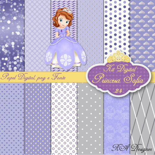 Kit Digital Tema Princesa Sofia 24