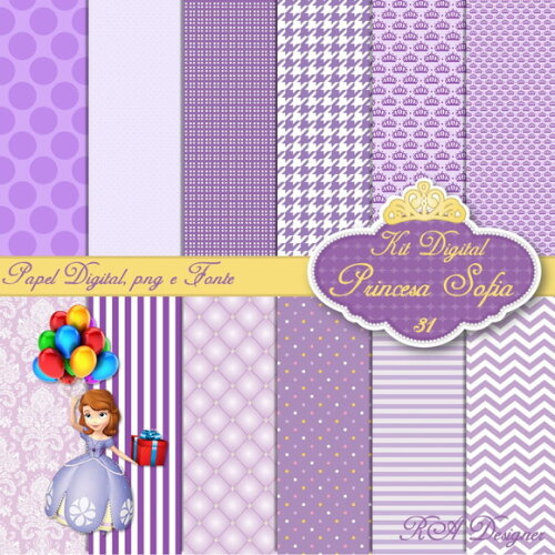 Kit Digital Tema Princesa Sofia 31