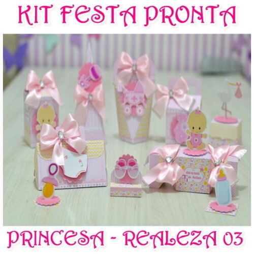 Kit Festa Pronta Princesa / Realeza 03 - Digital