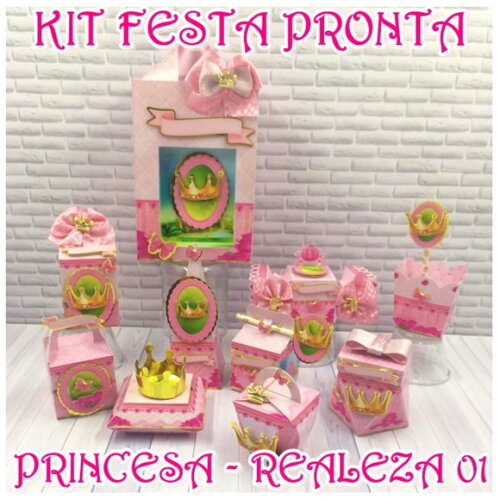 Kit Festa Pronta Princesa / Realeza 01 - Digital
