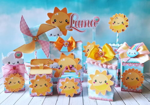 Kit Festa Pronta Sunshine Sol - Digital